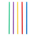 250x Plastik Strohhalme, Mehrweg, bunt