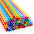 250x Plastik Strohhalme, Mehrweg, bunt
