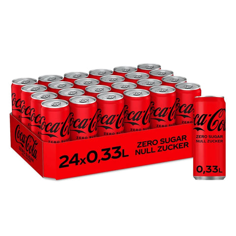 24x Coca Cola Zero 0,33